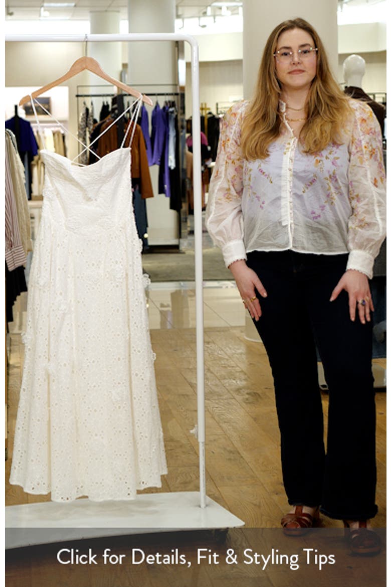 Estie Broderie Anglaise Cotton Maxi Dress video