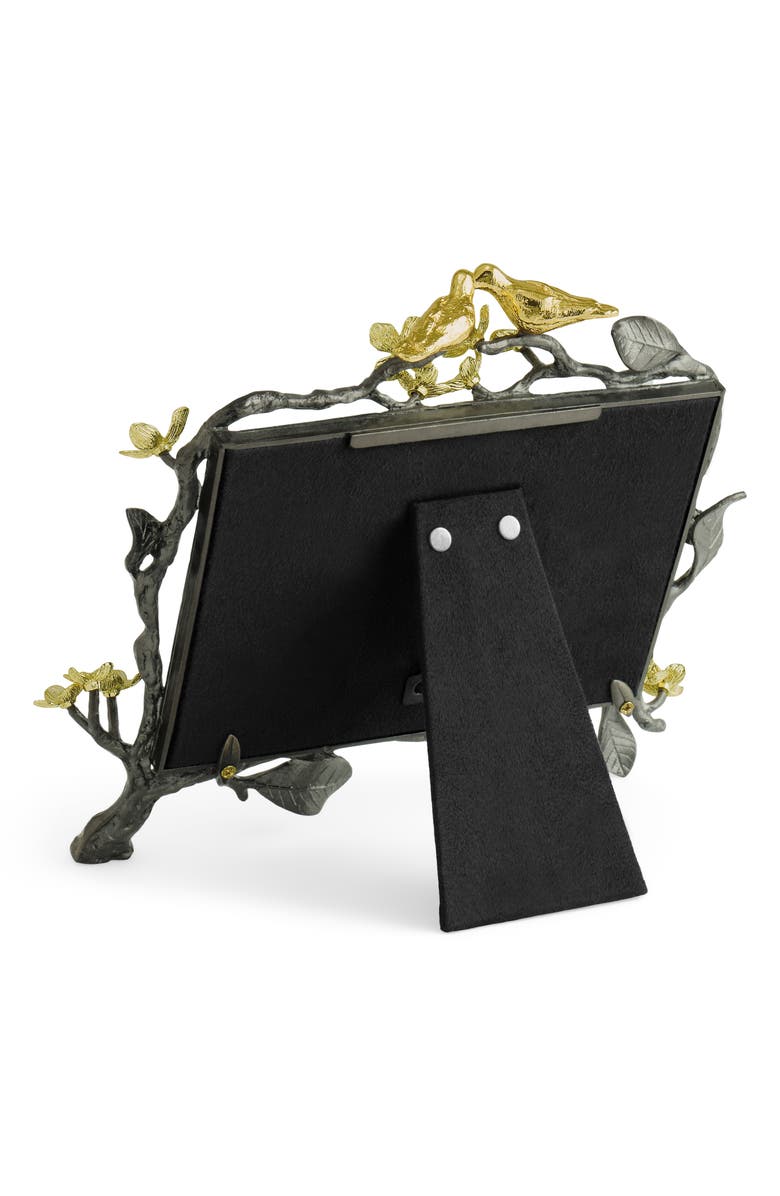 Michael Aram Lovebirds 5 x 7-Inch Picture Frame, Alternate, color, Silver/ Gold