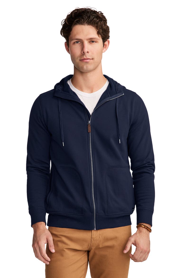 Men's Full Zip Fleece Hoodie, Main, color, Jockey Blue