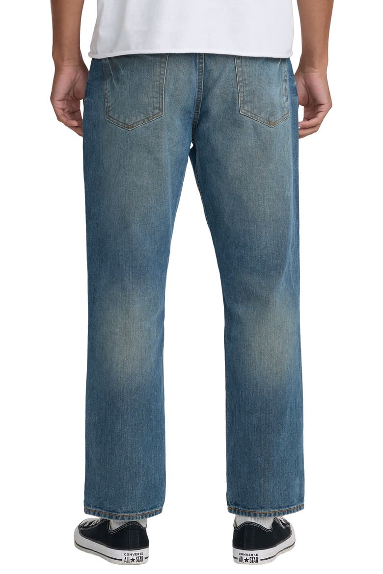 True Fit Straight Leg Jeans, Alternate, color, LIGHT VINTAGE INDIGO