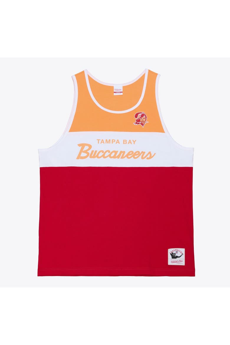 Men's Mitchell & Ness  Red/Orange Tampa Bay Buccaneers Head Coach Tank Top, Main, color, Red