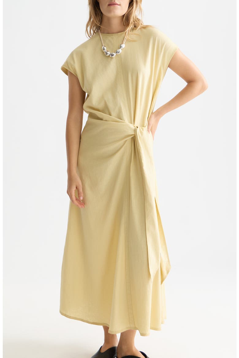 Relaxed Linen Blend Maxi Dress, Alternate, color, PARSNIP