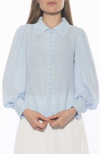 Alexia Admor Rah Covered Button-down Top