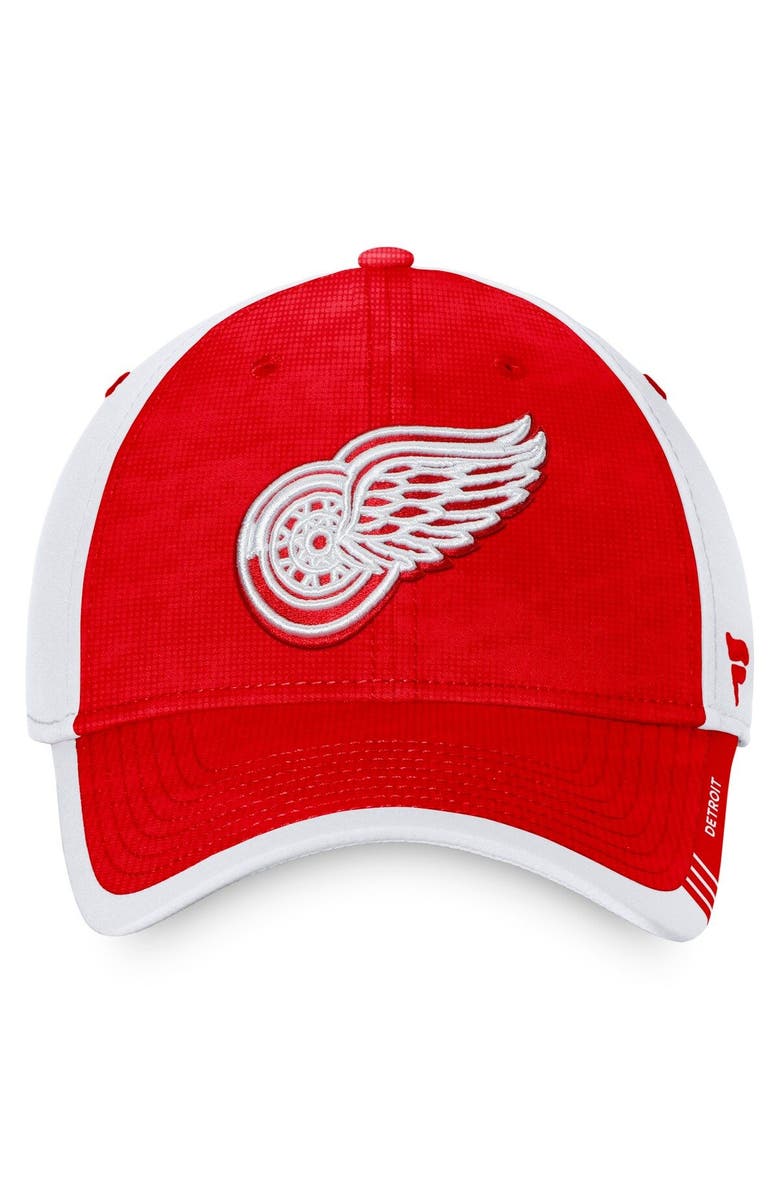 FANATICS Men's Fanatics Branded Red/White Detroit Red Wings Authentic Pro Rink Camo Flex Hat, Alternate, color, 