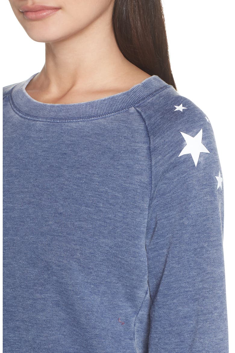 Lazy Day Sweatshirt, Alternate, color, NAVY/ STARS