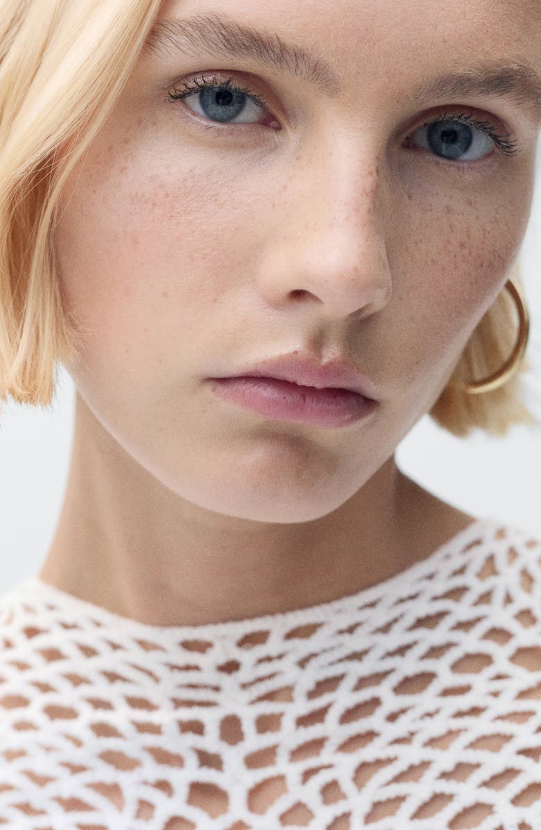 MANGO Open Stitch Yoke Shirt, Alternate, color, 