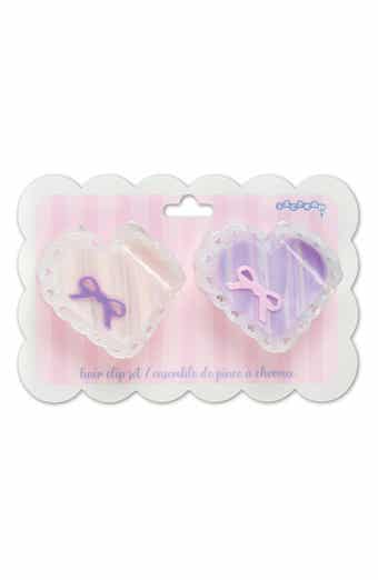 Kids' 2-Pack Heart Bow Claw Clips