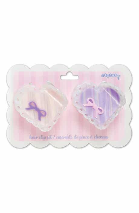 Kids' 2-Pack Heart Bow Claw Clips