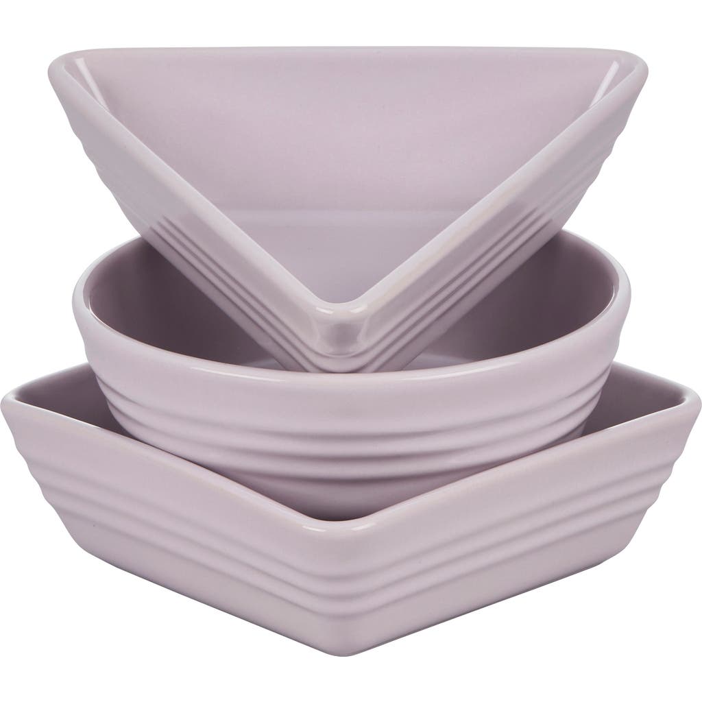 Le Creuset Set Of 3 Tapas Dishes In Shallot