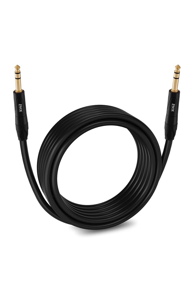 Balanced Audio 1/4 TRS Cable, Male to Male, Durable & Flexible 1/4 to 1/4 Audio Cable, Alternate, color, Black