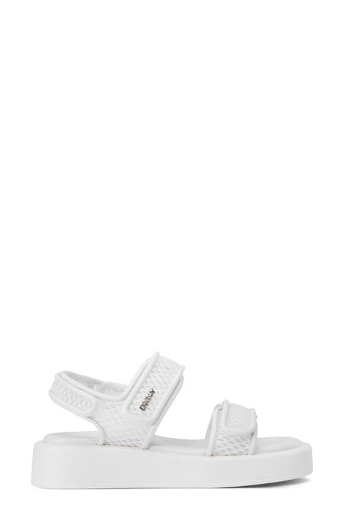 Dkny Owyn Platform Sandal In White