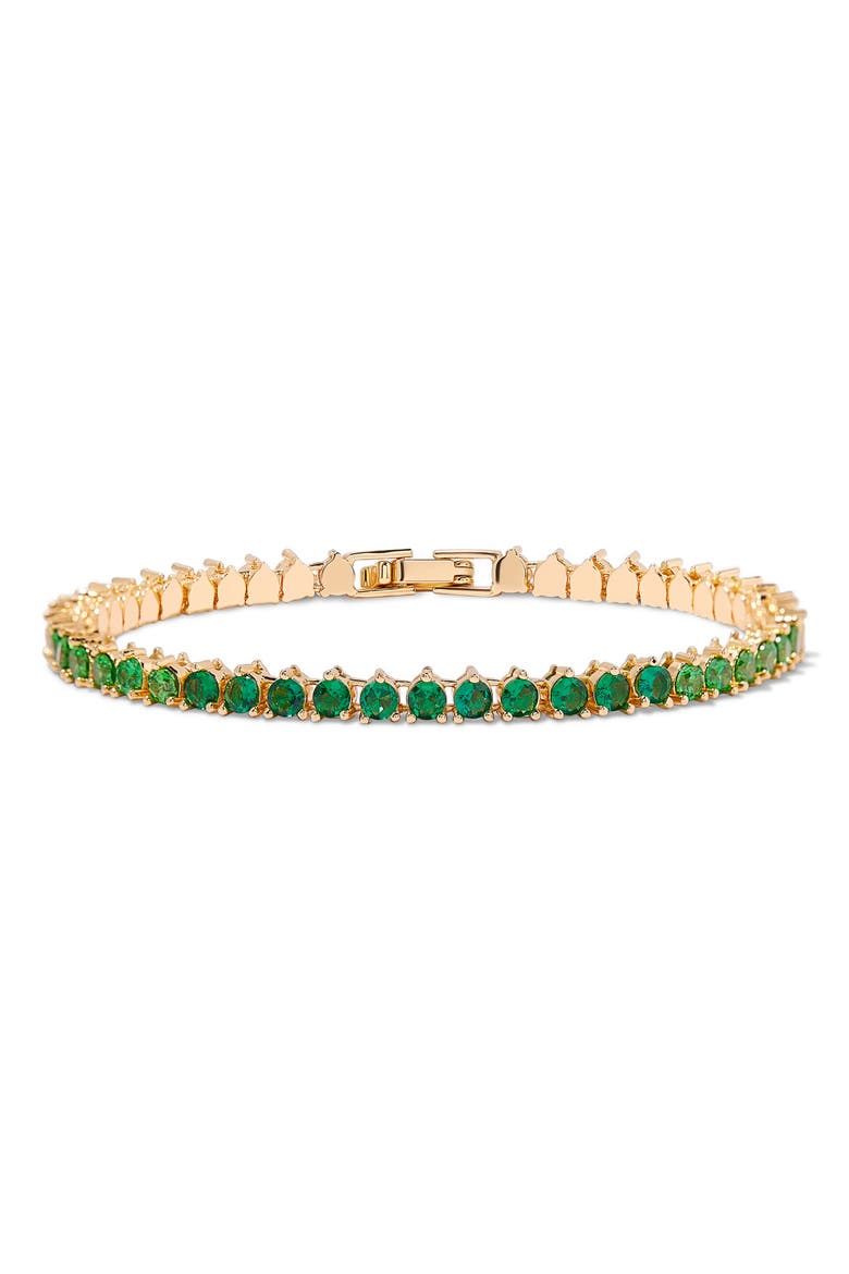 Isabella Birthstone Tennis Bracelet, Main, color, GOLD-MAY