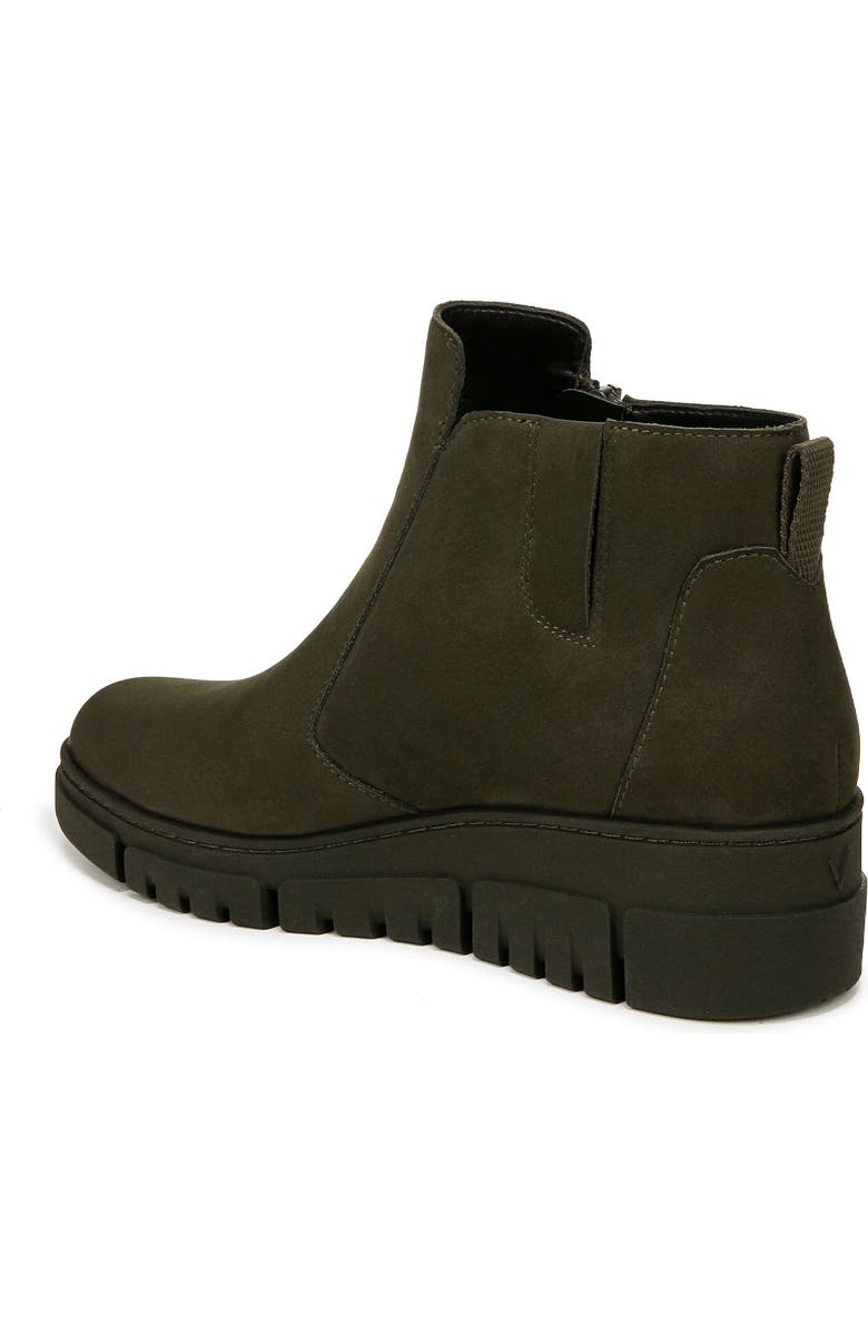 Vionic Uptown Sur Platform Wedge Bootie, Alternate, color, Dark Khkai Nub Lthr