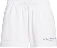 Sporty & Rich New York Health Club Disco Graphic Cotton Sweat Shorts