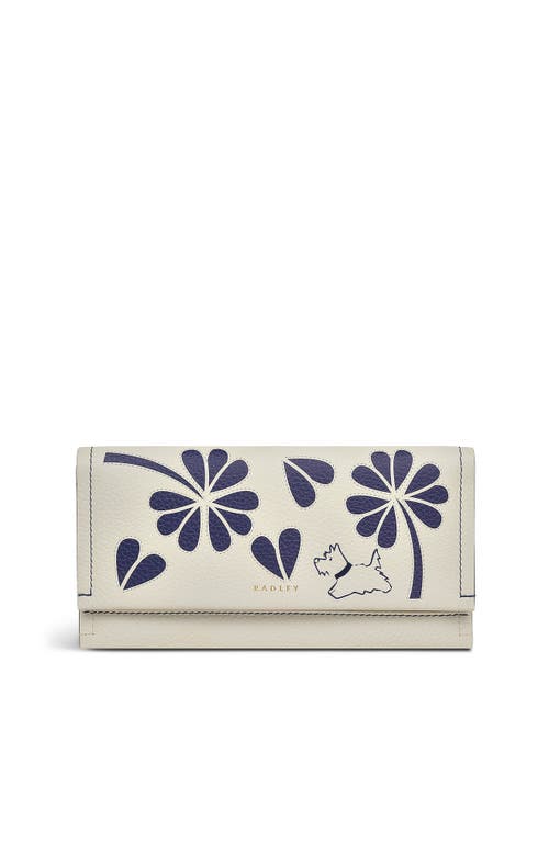 Radley Cut Out Floral Large Flapover Wallet In Neutral