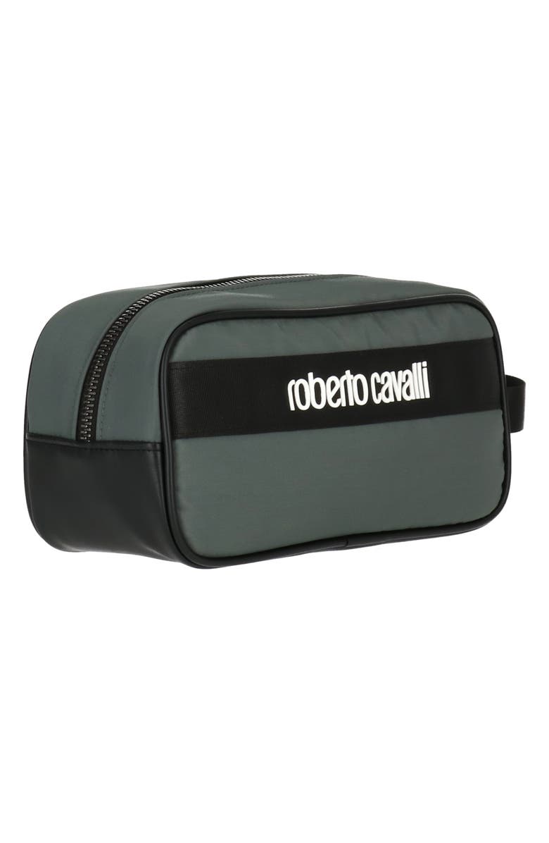 Roberto Cavalli Nylon Logo Dopp Kit, Alternate, color,