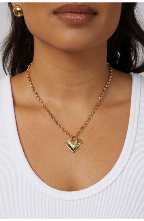 Miranda Frye Juliet Heart Pendant Necklace In Gold