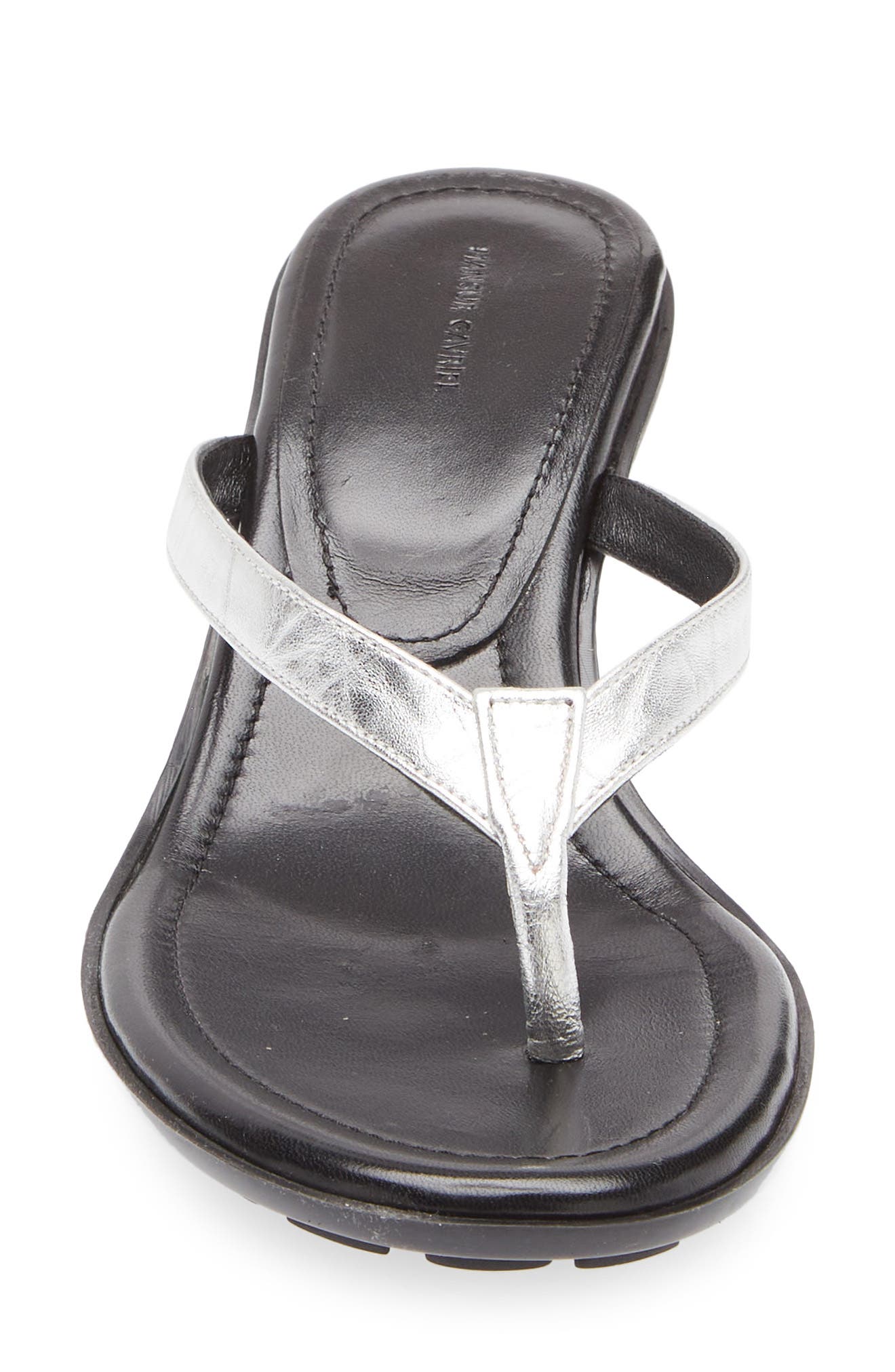 Mari Kitten Heel Sandal, Alternate, color, SILVER