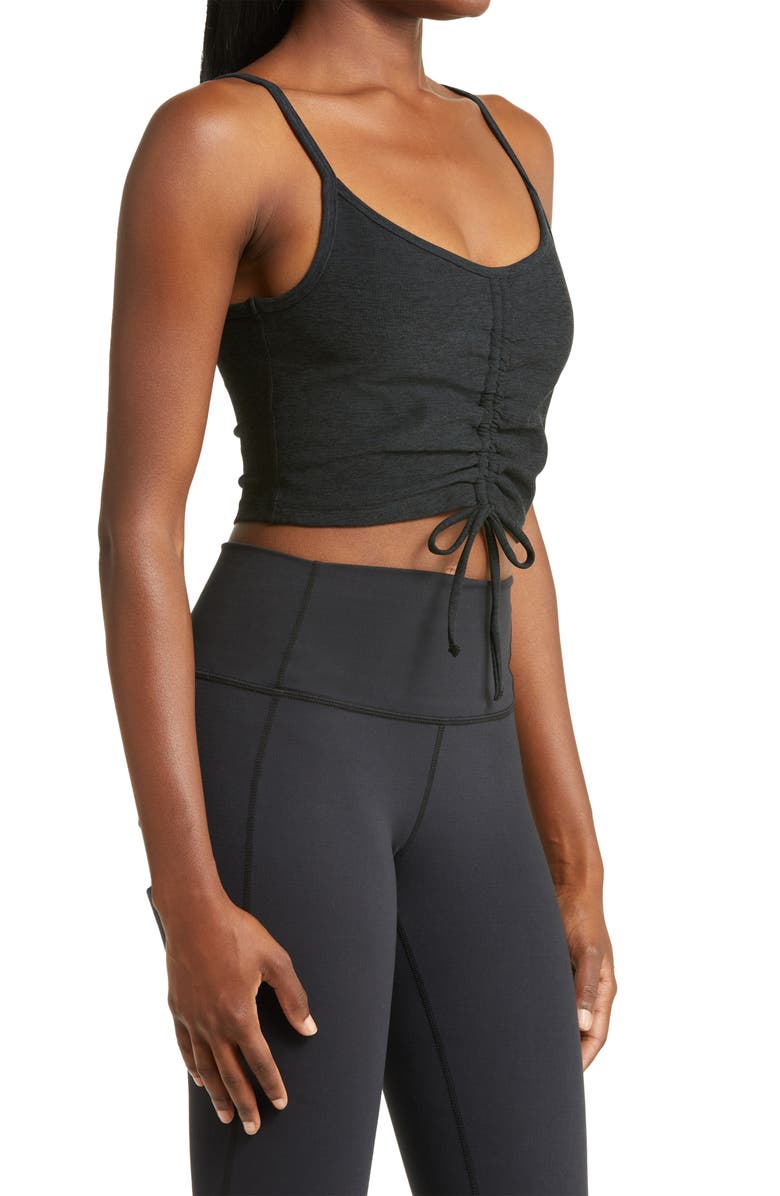 Beyond Yoga Ruched Crop Space Dye Tank, Alternate, color, 