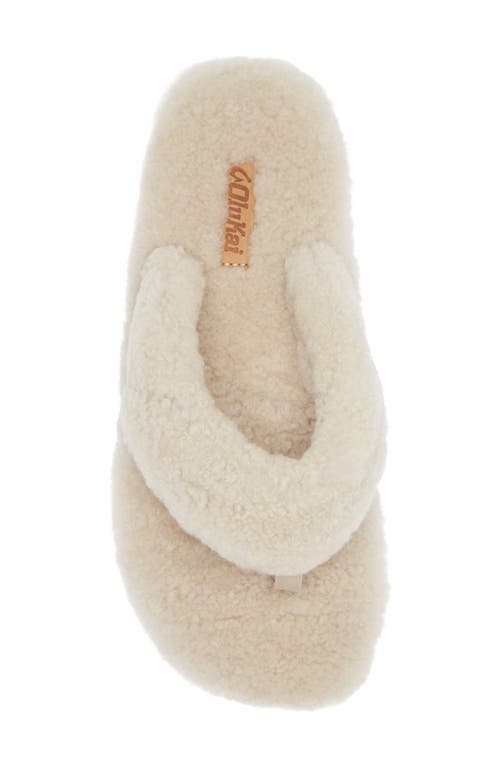 Olukai Kipea Heu Genuine Shearling Slide Sandal