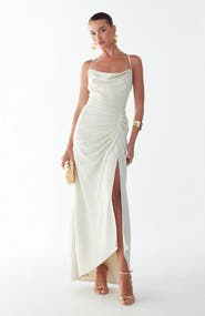 BWLDR Eliza Draped Maxi Dress