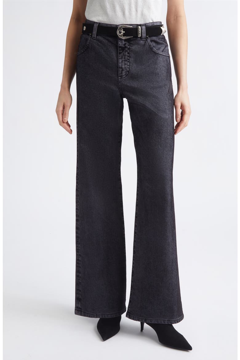 High Waist Wide Leg Jeans, Main, color, 22 BLACK