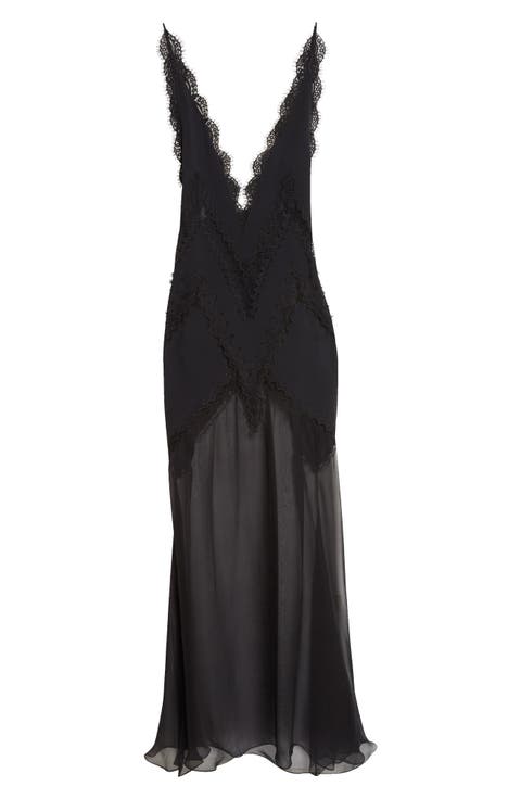 Enverse Satin Lace Slipdress