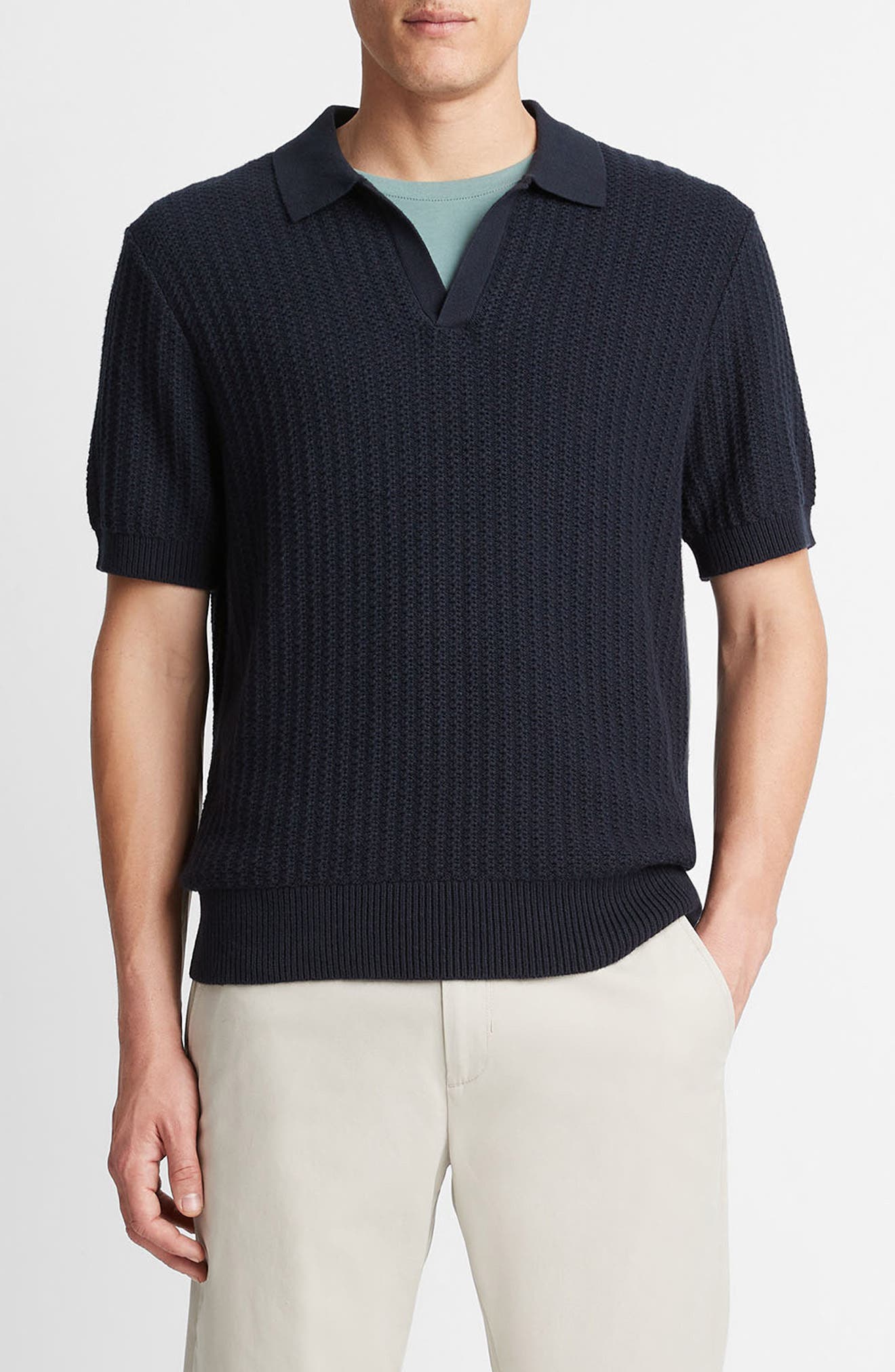 Vince Johnny Collar Sweater