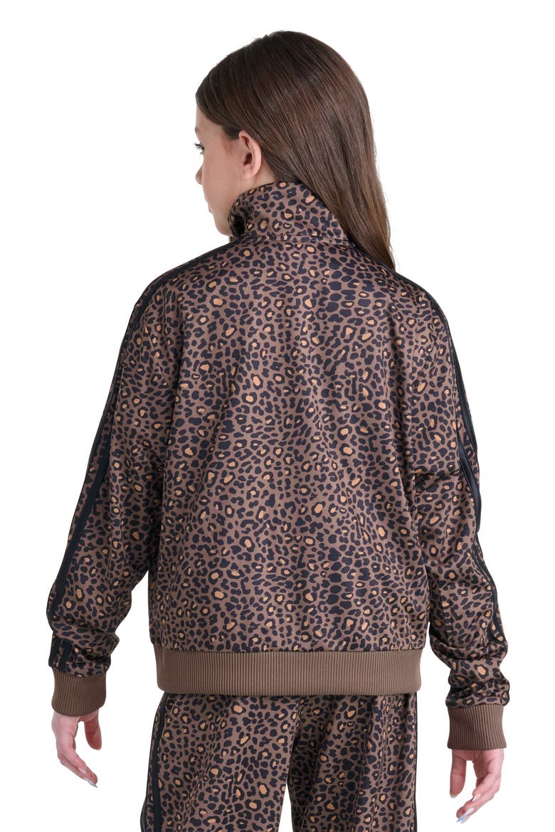 Kids' Firebird Leopard Print Track Jacket, Alternate, color, BROWN