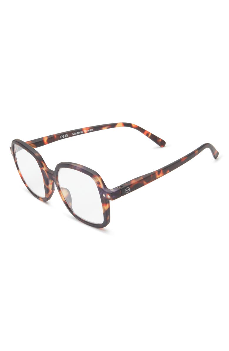 IZIPIZI 47mm Square Reading Glasses, Alternate, color, Tortoise