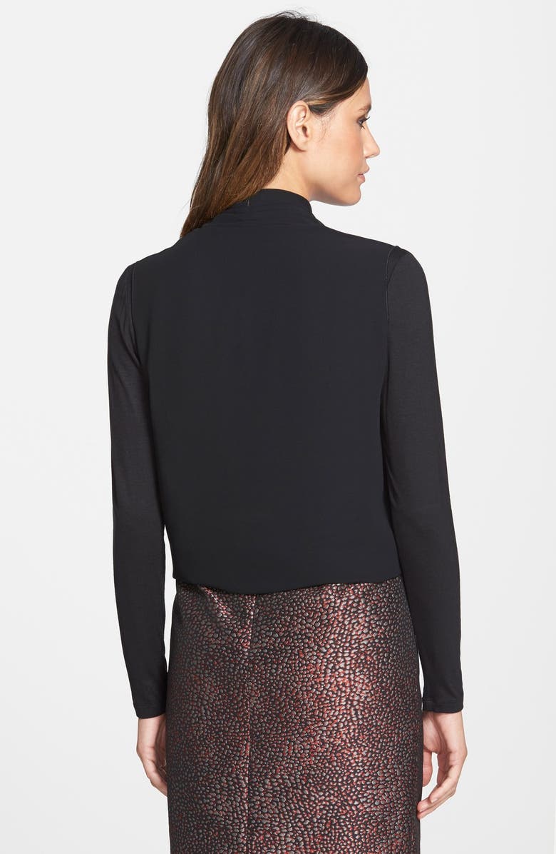 Lafayette 148 New York Drape Overlay Jersey Top, Alternate, color, 