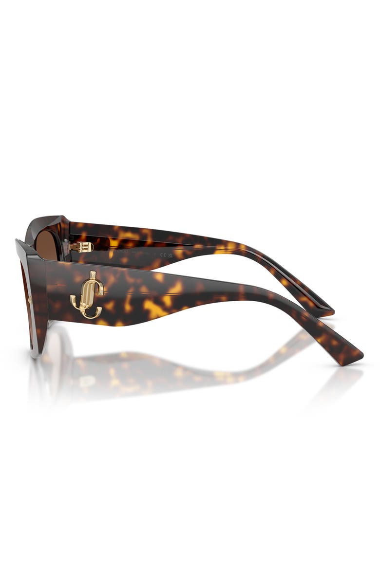 Jimmy Choo 54mm Butterfly Sunglasses, Alternate, color, Havana / Brown Gradient