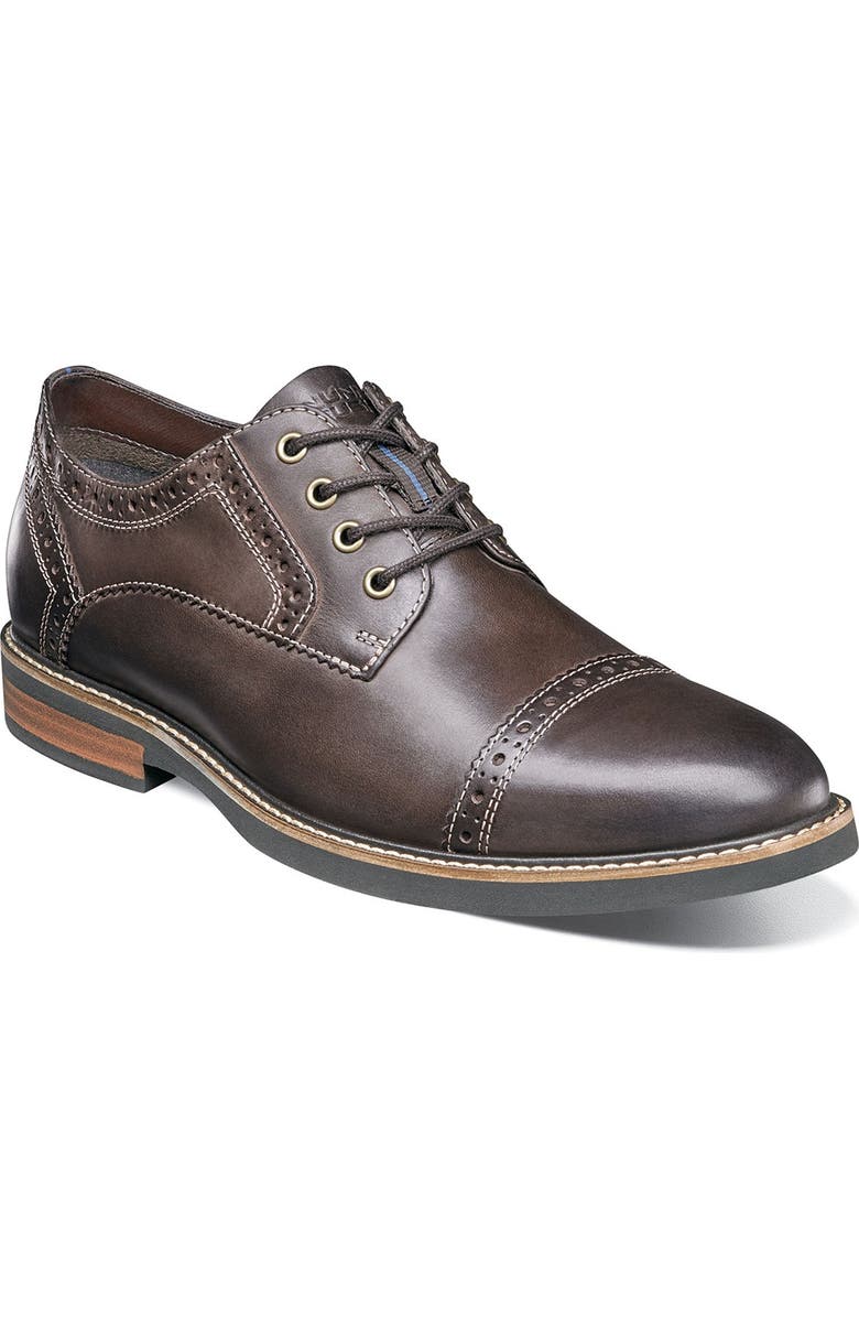 NUNN BUSH Overland Cap Toe Oxford - Wide Width Available, Main, color,