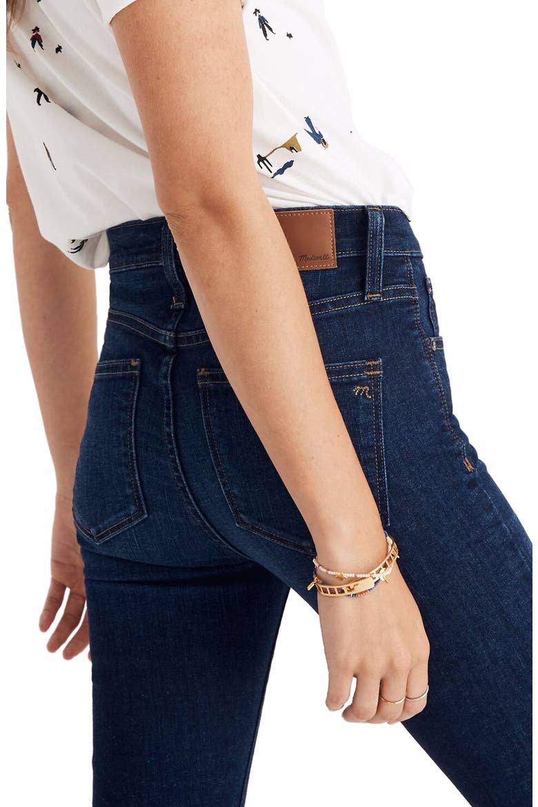 Button Front High Waist Skinny Jeans, Alternate, color, HAYES WASH