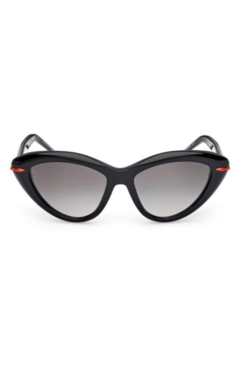 56mm Cat Eye Sunglasses