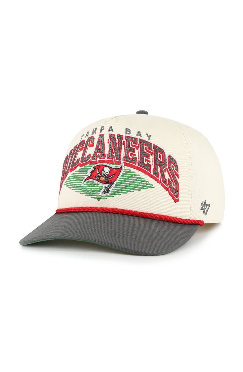 '47 Men's '47 Cream Tampa Bay Buccaneers Pomona Rope Hitch Adjustable Hat, Main, color, Cream