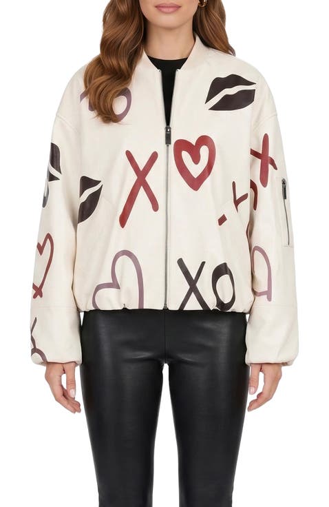 Genuine Nappa Leather Bomber Zip Jacket