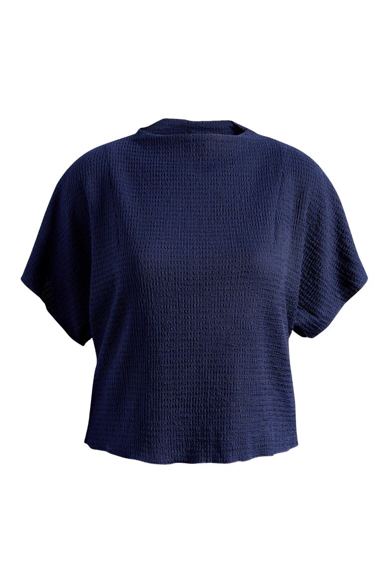 Pucker Knit Top, Alternate, color, CLASSIC NAVY