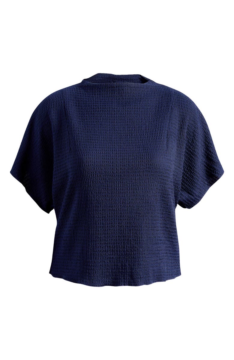 Vince Camuto Pucker Knit Top, Main, color, Classic Navy