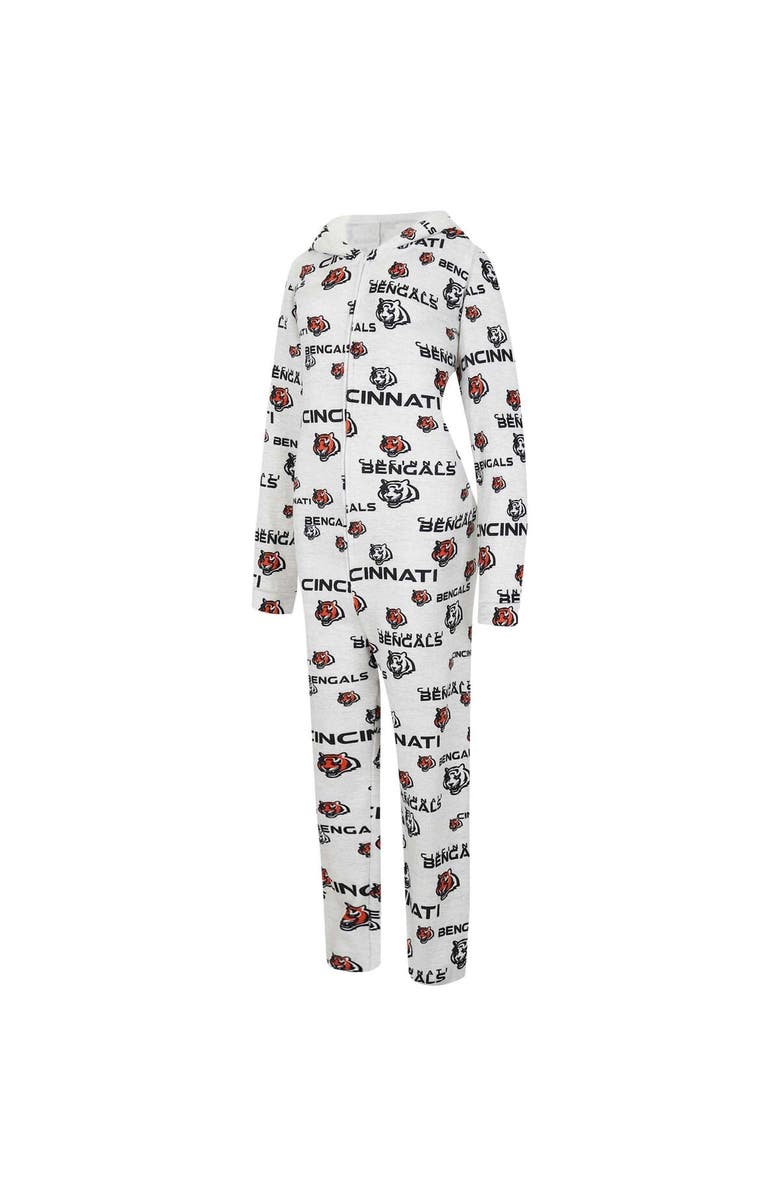 CONCEPTS SPORT Women's Concepts Sport Cream Cincinnati Bengals Docket Hoodie Full-Zip Union Suit, Alternate, color, Cream