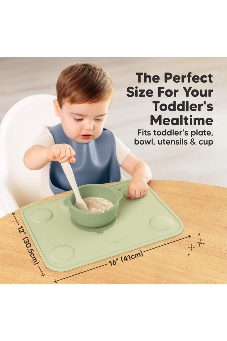 2-Pack Prep Silicone Placemats, Alternate, color, Sage