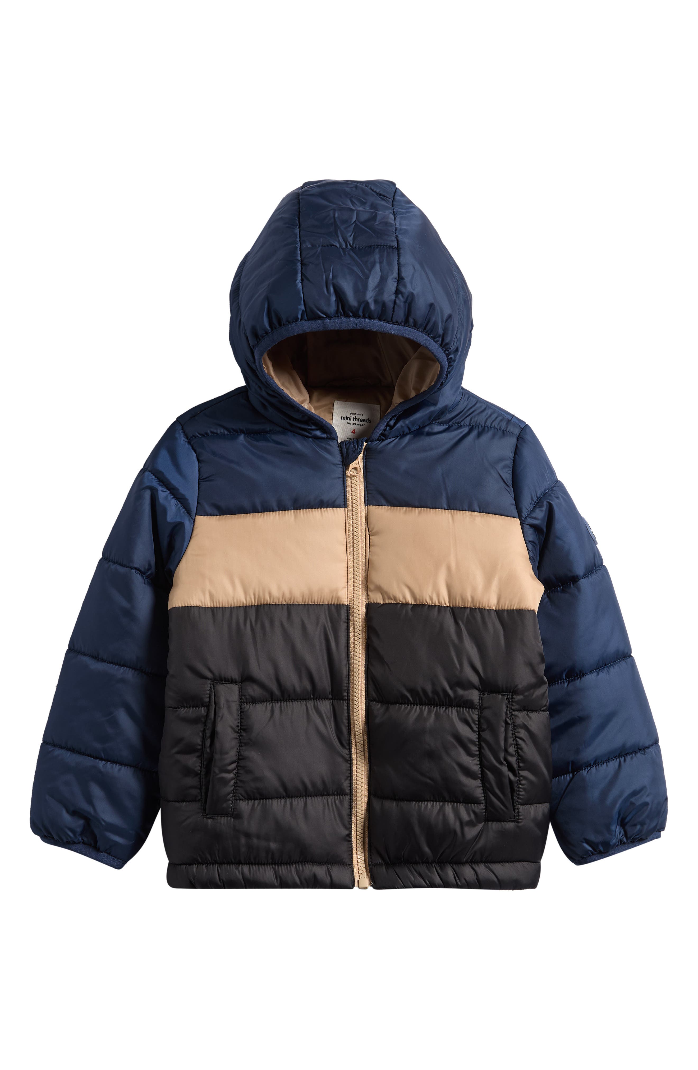 Kids' Lightweight Colorblocked Puffer Jacket
