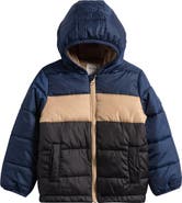 Petit Lem’s Mini Threads Kids' Lightweight Colorblocked Puffer Jacket