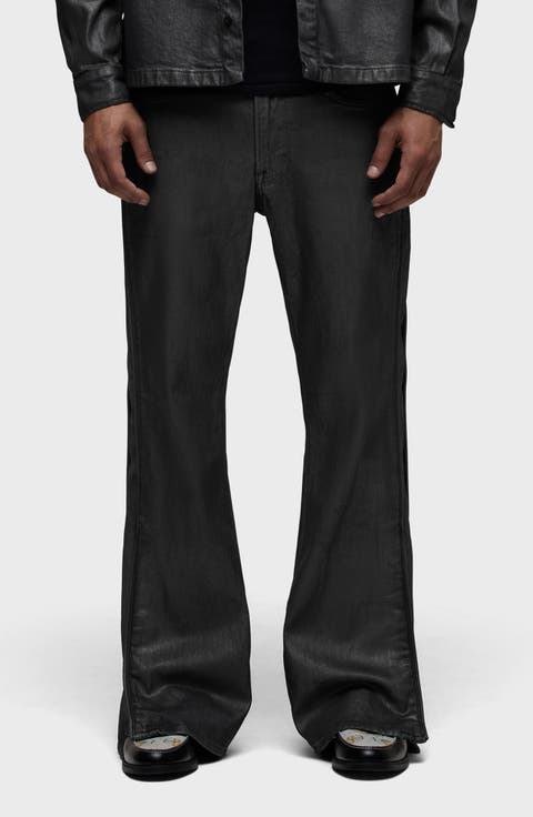 Walker Coated High Waist Bootcut Jeans