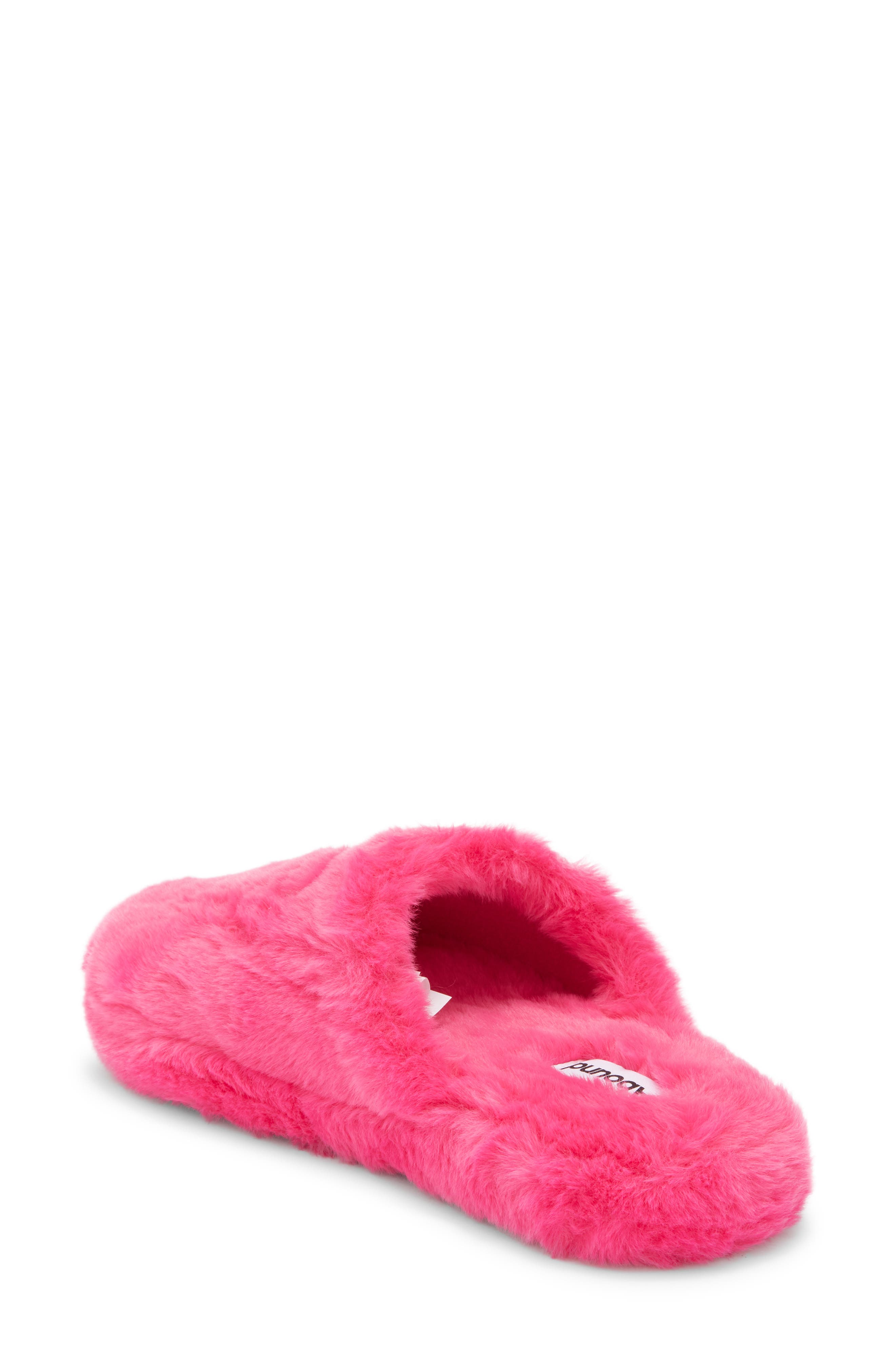 Abound Melody Faux Fur Scuff Slipper, Alternate, color, Pink Paradise