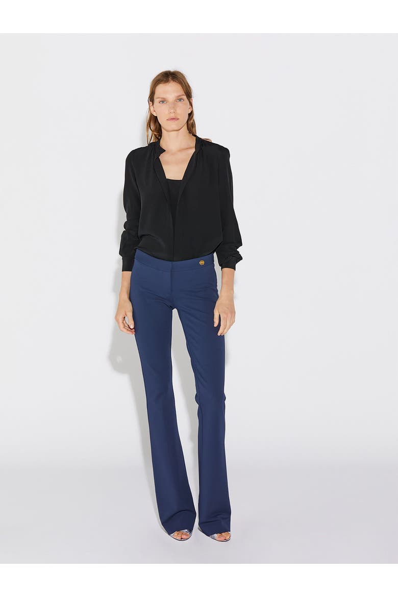 JULES Stretch Jersey FIT AND FLARE Pant, Alternate, color, Navy