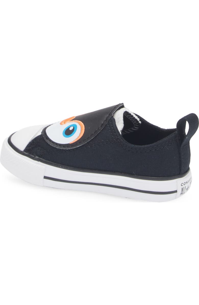 Converse Kids' Chuck Taylor<sup>®</sup> All Star<sup>®</sup> Penguin One Strap Sneaker, Alternate, color, Black/ White/ Black
