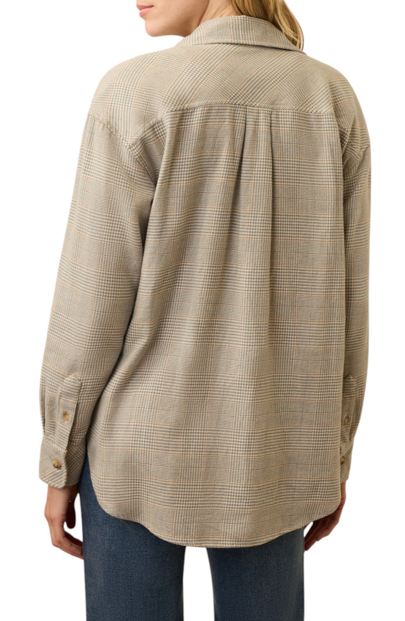 Nazare Relaxed Flannel Button-Up Shirt - image 2