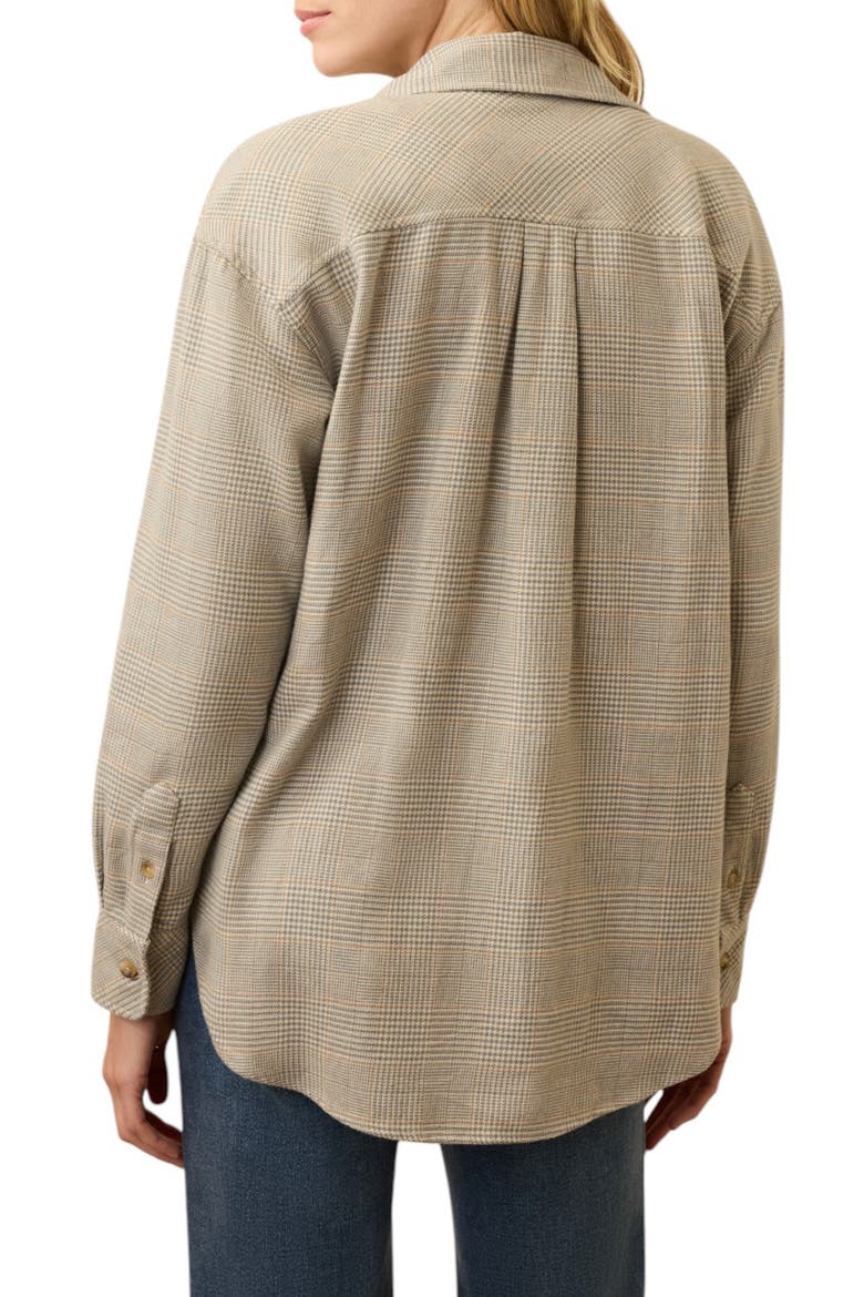 Nazaré Relaxed Flannel Button-Up Shirt, Alternate, color, CANYON PLAID