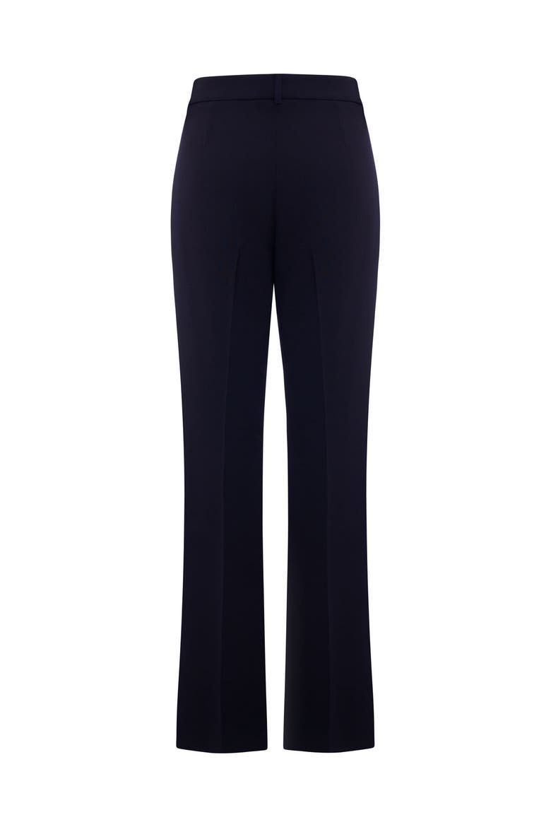 Wool Twill Bootleg Pants, Alternate, color, Blue